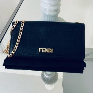 🔥RARE Find🔥 FENDI Black & Gold bag